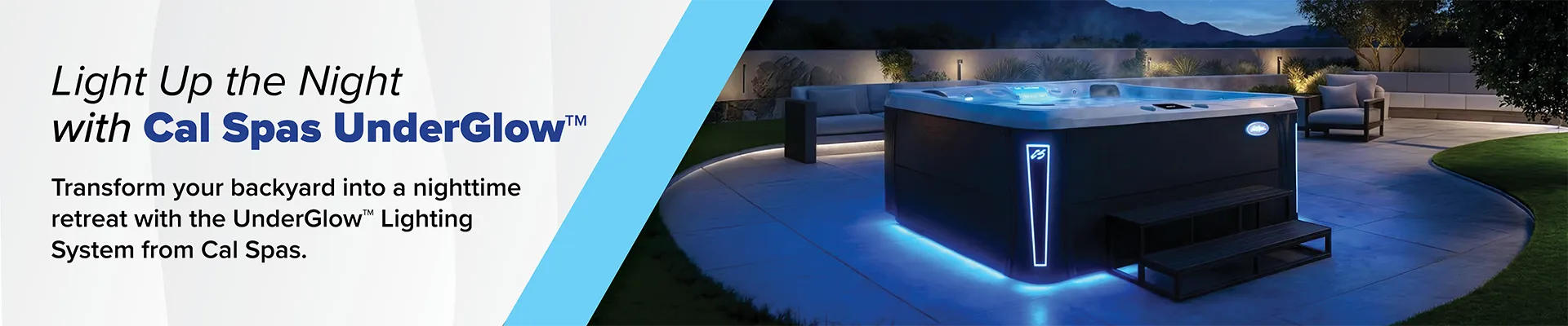 Calspas hot tub being used in a family setting - Cathedral City