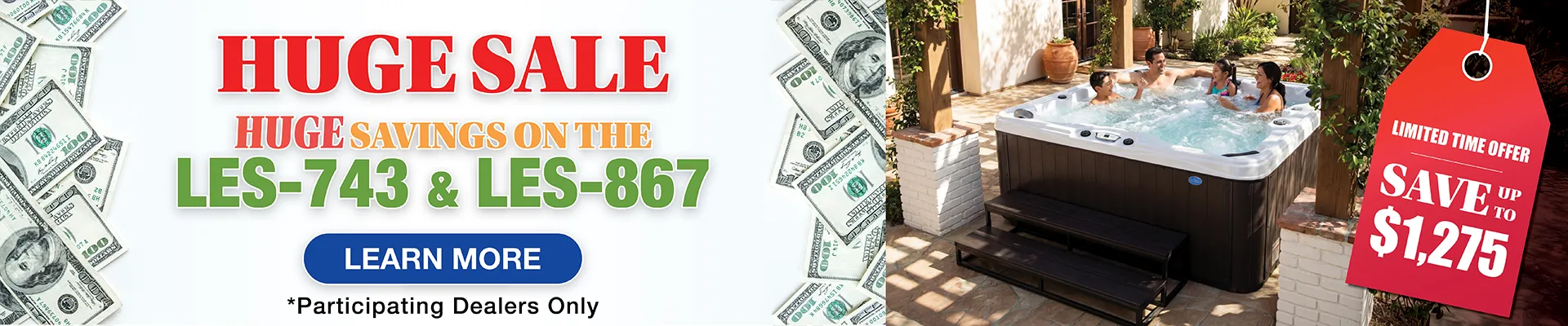 Calspas hot tub being used in a family setting - Cathedral City